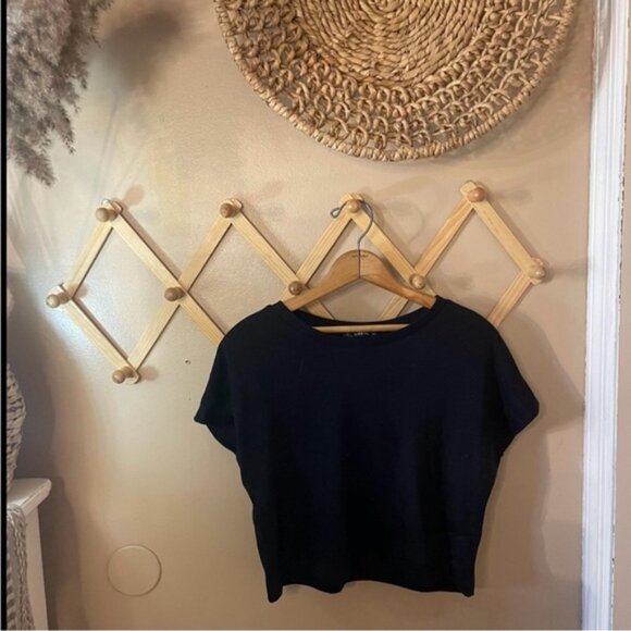 Shein black basic crop top t-shirt - Picture 6 of 7